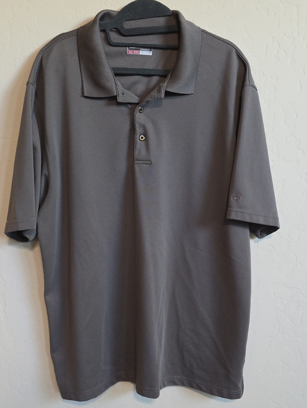 Men's Polo Shirt - Gray, Size XXL